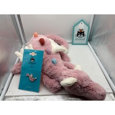 Jellycat Duskrise Dragon Plush & Enamel Pin Ruby Cruiser Exclusive BNWT RARE picture