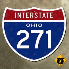 Ohio Interstate 271 highway route sign 1957 Cleveland Akron 21x18 picture
