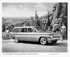 1961 Chevrolet Corvair Lakewood Station Wagon Press Photo and Release 0501 picture