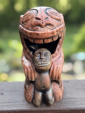Don the Beachcomber Cannibal Mascot Tiki Mug Sap Wood picture