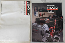 Vintage 1989-1990 RIDGID Tool Swimsuit Pin-Up Calendar with Mailing Envelope picture