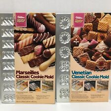 Vintage 1984 & 1985 Wilton Cookie Set 2 Marseilles & Venitian. With Recipes picture
