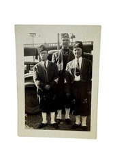 Small Vintage Photo 3 Men Shriners Snapshot picture