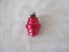 Vintage Shiny Brite Christmas ornament, atomic, top, pretty magenta picture