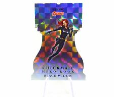 2022 Marvel Fleer Ultra Avengers Black Widow Checkmate Hero Rook Holo SP Insert picture