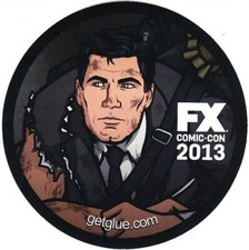 Archer 2013 San Diego Comic-Con SDCC exclusive 4 1/2 inch diameter decal sticker picture
