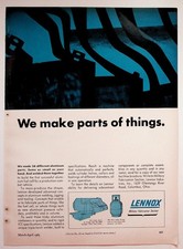 LENNOX Vintage 1965 Military Fabrication Aluminum Industrial Magazine Ad picture