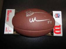Brian Urlacher Chicago Bears Autographed Wilson Football GA coa picture