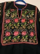 Vintage ethnic Bedouin dress Hand embroidered picture