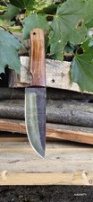 handmade Forged Carbon steel fixed blade Hunter Skinner knife Bushcraft EDC picture