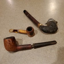 Vintage Tobacco Pipes Estate Find lot of 3 in used condition picture