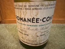 Rare 1976 Domaine de la Romanee-Conti Empty Bottle Collectible Wine Memorabilia picture