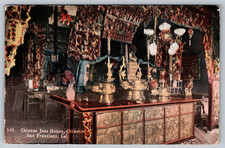 c1910s Chinese Joss House Chinatown San Francisco Behrendt Postcard picture