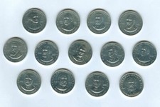 Vintage 1968 SHELL OIL Company Mr President Coins Lincoln Roosevelt Jackson picture