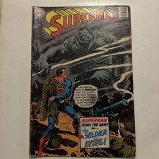 Superman #216 The Soldier of Steel, 1969, LAST 12¢ Issue Joe Kubert Art GD picture