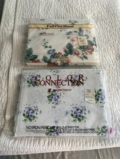 Vintage Full Flat Sheets No Iron Percale Cottagecore Lot of 2 New  picture