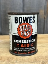 NOS Vintage Unopened 4Oz Bowes Seal Fast Combustion Aid Can Gas Oil Advertising picture