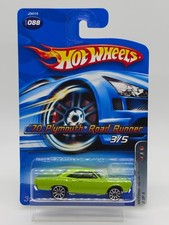 2006 Hot Wheels 1970 Plymouth Road Runner Lime Green Motown Metal 3/5 #088 picture