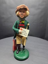 Byers Choice 2012 Tiny Tim God Bless Us Every One Dickens Caroler picture