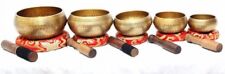 Hand Beaten Singing Bowls Sets Of Five-Sets Singing Bowl Free Accessory picture
