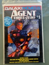 Agent Three-Zero #1 (Galaxinovels August 1993) SIGNED COA DAN PANOSIAN picture