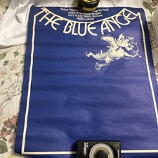 Vintage 1970’s NYC Poster The Blue Angel Caberat Dinner Theater With Menu picture
