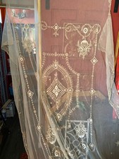 Outstanding Antique French Lace Bedspread twin picture