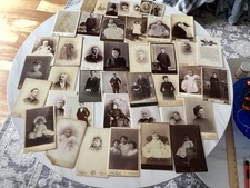 Lot 42 Cabinet Cards Vintage antique photographs, ephemera babies ladies gents picture