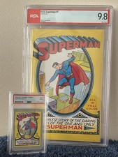 Superman #1 - 1992 Impel DC Comics 177 PSA 9.0 & 2022 FCS DC Comics Book PSA 9.8 picture