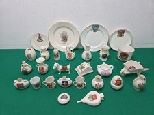 27 Antique & Vintage British Crested Ware Souvenirs Job Lot Bundle Lucky Heather picture