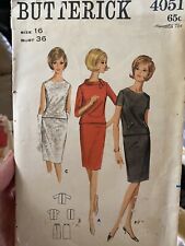 1967 Vintage Ladies Dress Pattern 8865 Size 12 Cut And Complete picture