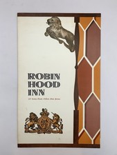 Vintage Robin Hood Inn Restaurant Menu  Clifton, NJ picture