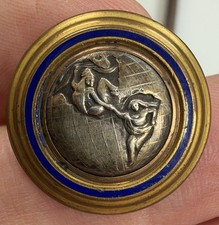 1901 Original Pan American Exposition Coat Uniform Police Security Button Rare picture