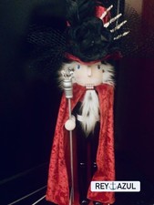 2026 16” Exclusive Victorian Halloween SPOOKY Red Velvet Caped Nutcracker picture