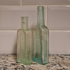Antique Medicine Bottle Lot Dug Embossed Prof Lows Worm Syrup Castoria 1885-1910 picture