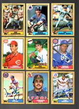 Lot of ( 39 ) 1987 Topps Autographed Signed Baseball Cards NM  ( IN PERSON ) picture