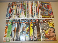 Superman 1993 Full Year Triangle Era Run #1-40 Complete Set, Lot of 40, VF picture