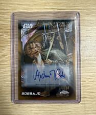 2026 Topps Chrome Star Wars Bobba Jo Autograph Aidan Cook Gold /50 picture