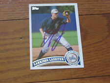 Garrison Lassiter Autographed Hand Signed Card New York Yankees Topps picture