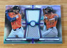 Jose Altuve Carlos Correa 2026 Topps Tribute Dual Relic Purple /75 DR-CA Astros picture