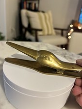 Vintage Solid Brass Duck Desk Clip - See Description picture