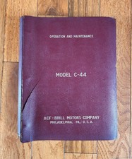 1945 ACF BRILL MOTORS COMPANY BUS MODEL C-44 OPERATION & MAINTENANCE MANUAL picture