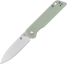 QSP Knife Parrot V2 Linerlock Jade G10 Folding D2 Steel Pocket Knife NEW picture