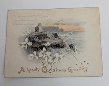 1898 Scarbrough & Hicks Austin Texas Christmas Advertising Trade Card Victorian picture