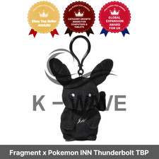 Fragment x Pokemon INN Thunderbolt Project TBP Mascot Key Ring Pikachu Black picture