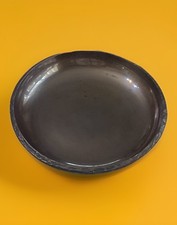 Vintage 2 lb. Solid Cast Bronze Polished Blank Plaque, Plate 7.25” picture