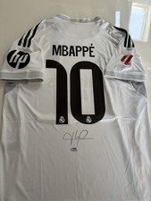 🔥⚽️ Kylian Mbappe Hand Signed Real Madrid Home Jersey PSA COA ⚽️🔥 picture