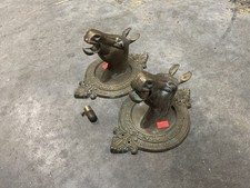 (2) Brass Horse Heads picture