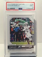 2024 Saquon Barkley, Panini, Instant NFL, Backwards Hurdle, 01/884, #128 picture