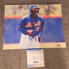 RONNY MAURICIO SIGNED 8X10 PHOTO NEW YORK METS W/PSA/DNA CERTIFICATION #AM98220 picture